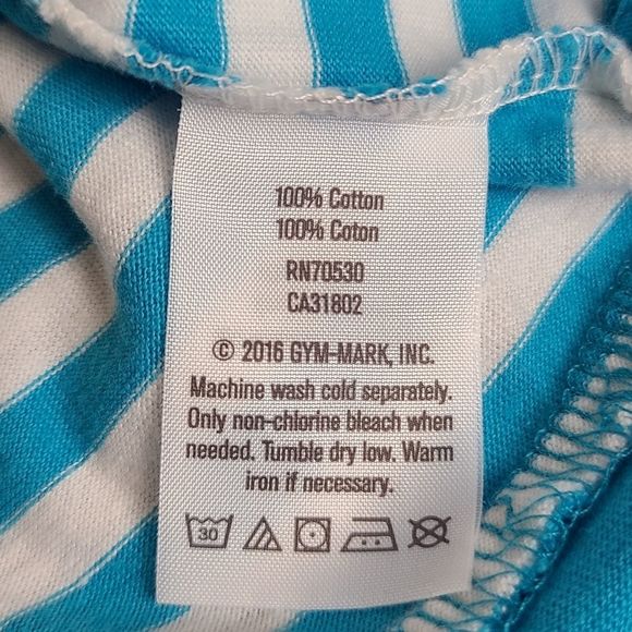 Crazy 8 New Striped White Blue Girls Tank Top Size 5T - Picture 5 of 6